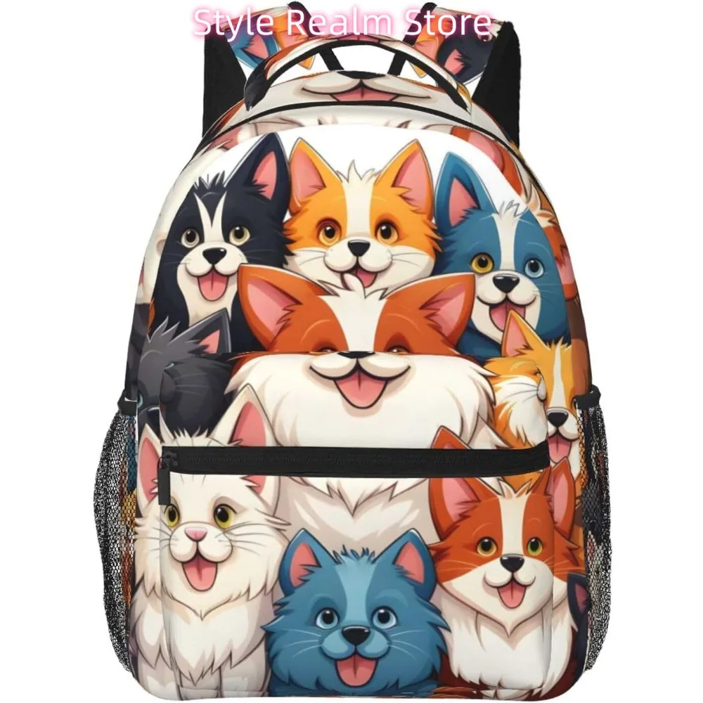 

laptop bag back to school Cartoon Dogs Lightweight Laptop Backpack Lightweight Multipurpose Travel Casual Daypack Unisex College