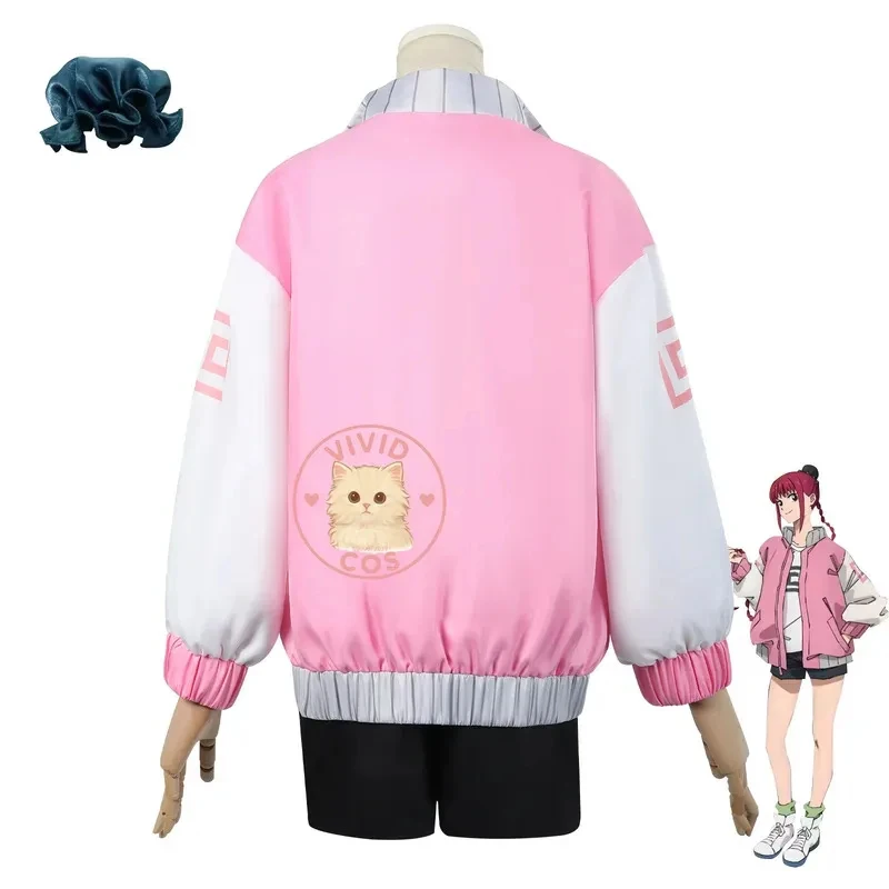 w;3'c\6,b'Sakamoto Dias Nova Series Anime Shaotang Lu Two-Dimensional Cosplay Costume Pink Coat RPG Full Set of Women's 7;m/8\f; view 3