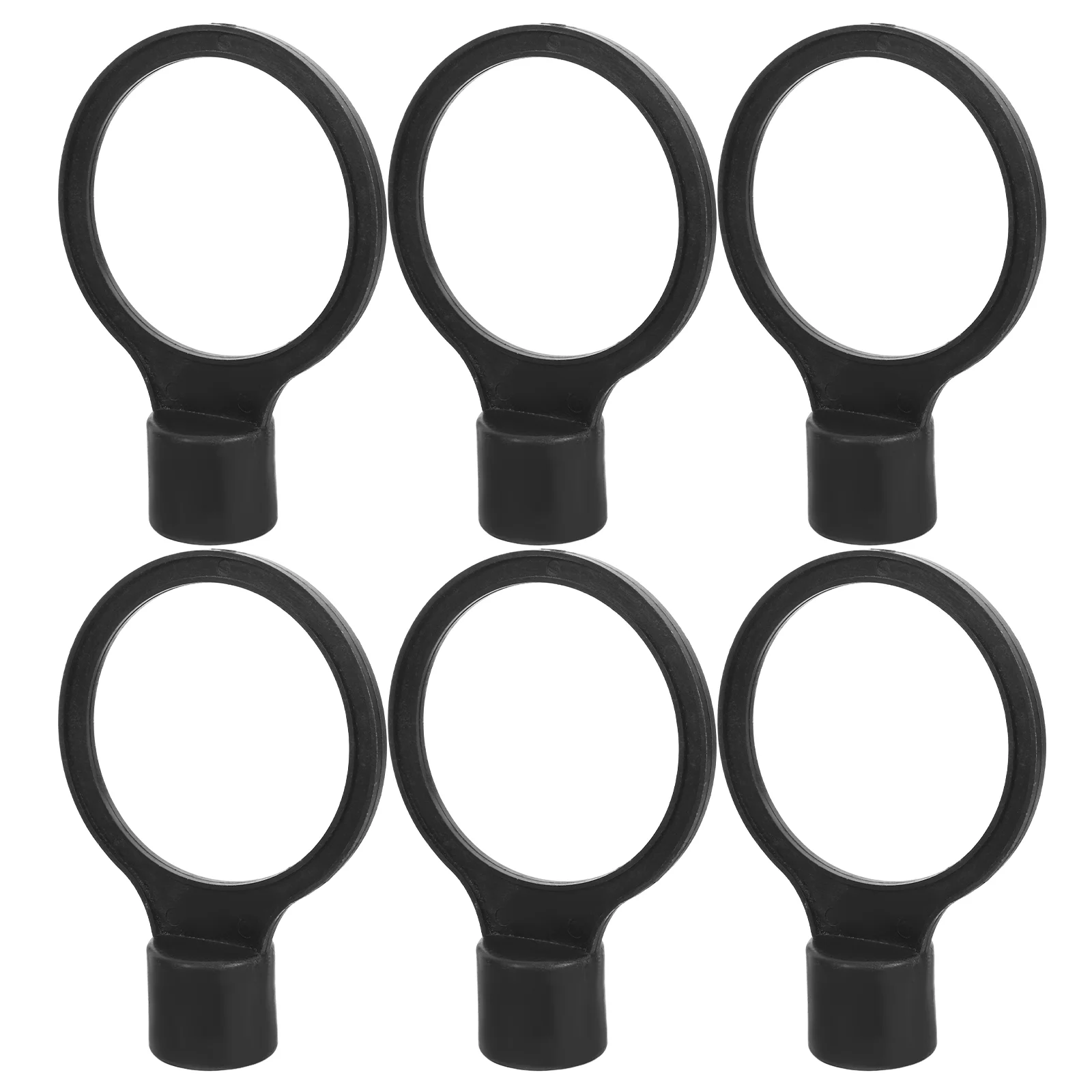 6 Pcs Traffic Safety Cone Connector Easy Attachment for Road Parking Construction Site Black Traffic Barrier Accessory