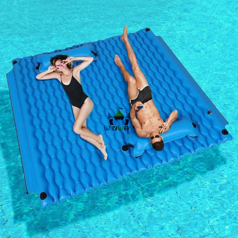 = Various specifications water cushion floating water cushion inflatable pool float mattress float adult mattress dock