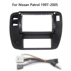 Car Radio Refit Fascia For Nissan Patrol 1997 1998 1999 2000 2001 2002 2003 2004 2005 Auto Stereo Install Dash Panel Frame Kit