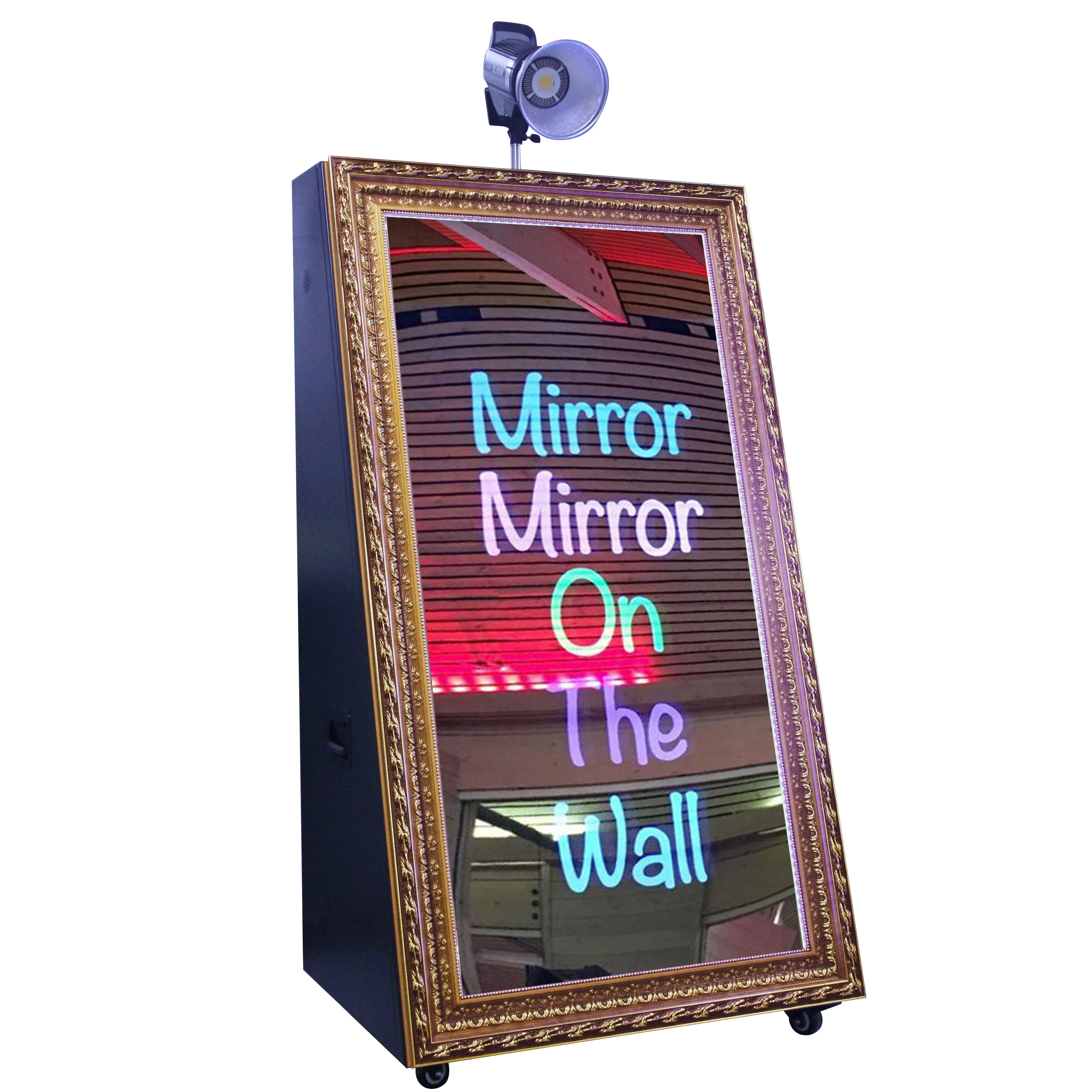 Vending Selfie Magic Mirror Photo Booth/Photo Booth Vending Machine with Space for DNP Printer & Canon Camera Kiosk