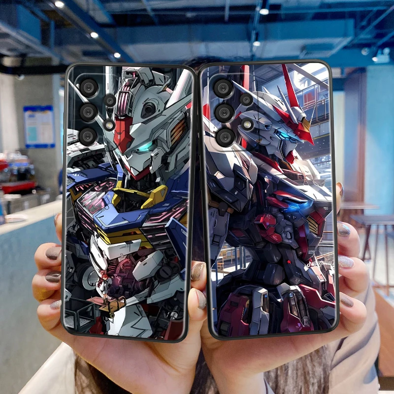 MOBILE SUIT GUNDAM For Samsung A55 A35 A25 A15 A14 A73 A53 A13 A05S A03S A02S A71 A52 A32 Black Soft Phone Case