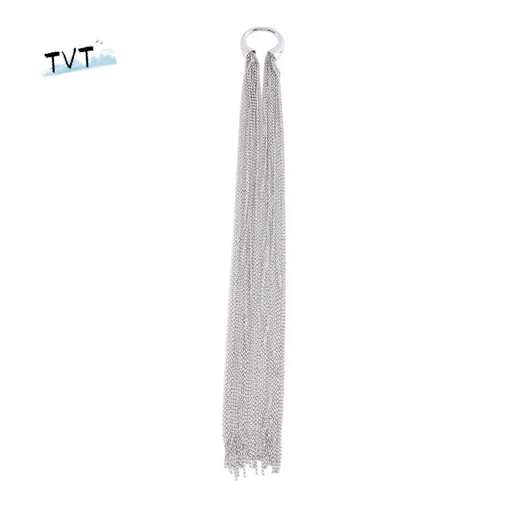 

Punk Geometric Girls Party Headband Female Hair Ribbons Tassel Chain Hair Accessory Fashion Jewelry Multi-layer Hair Rope