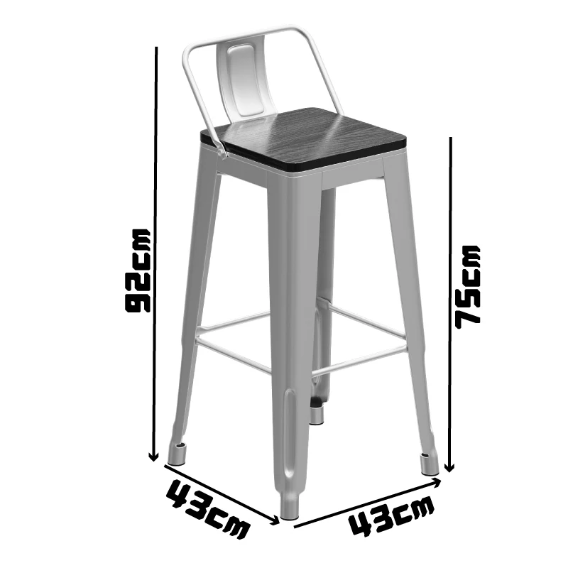 ‌Industrial Bar Table Set | Metal Stool with Oil Drum Base for Cafe & Pub - Rustic Iron Bistro Counter Height Chairs