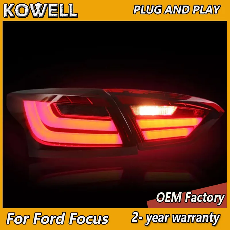 

Car Styling for Ford Focus Sedan Taillights 2012-2014 Focus Tail Light DRL+Turn Signal+Brake+Reversing+Fog