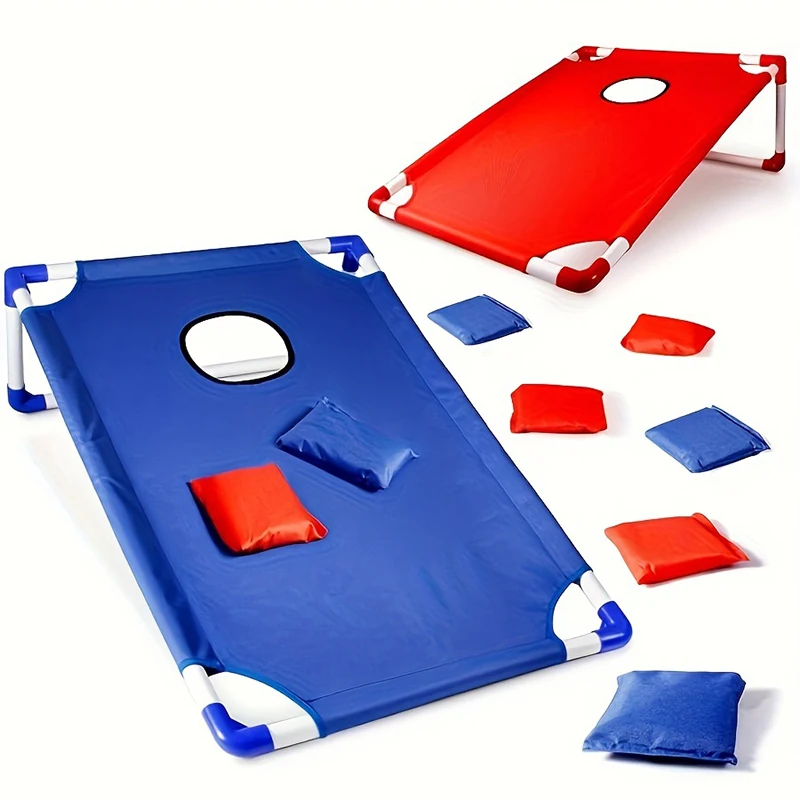 Punching Bag Portable Foldable Sand Bag Toss Game Set Durable Red Blue Bean Bags for Outdoor Parties Camping Backyard Games