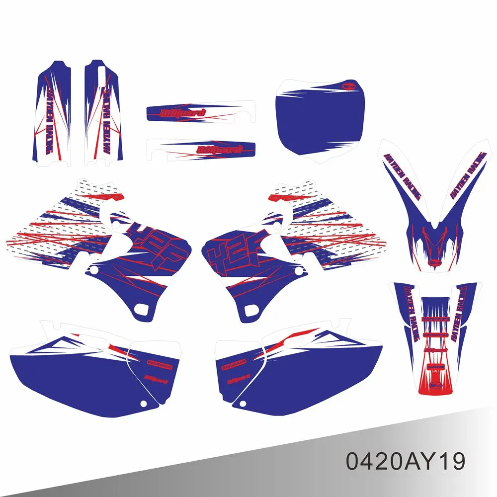 For YAMAHA YZ250F YZ400F YZ426F YZF 250 400 426 1999 2000 2001 2002 Graphics Decals Stickers Motorcycle Background Custom