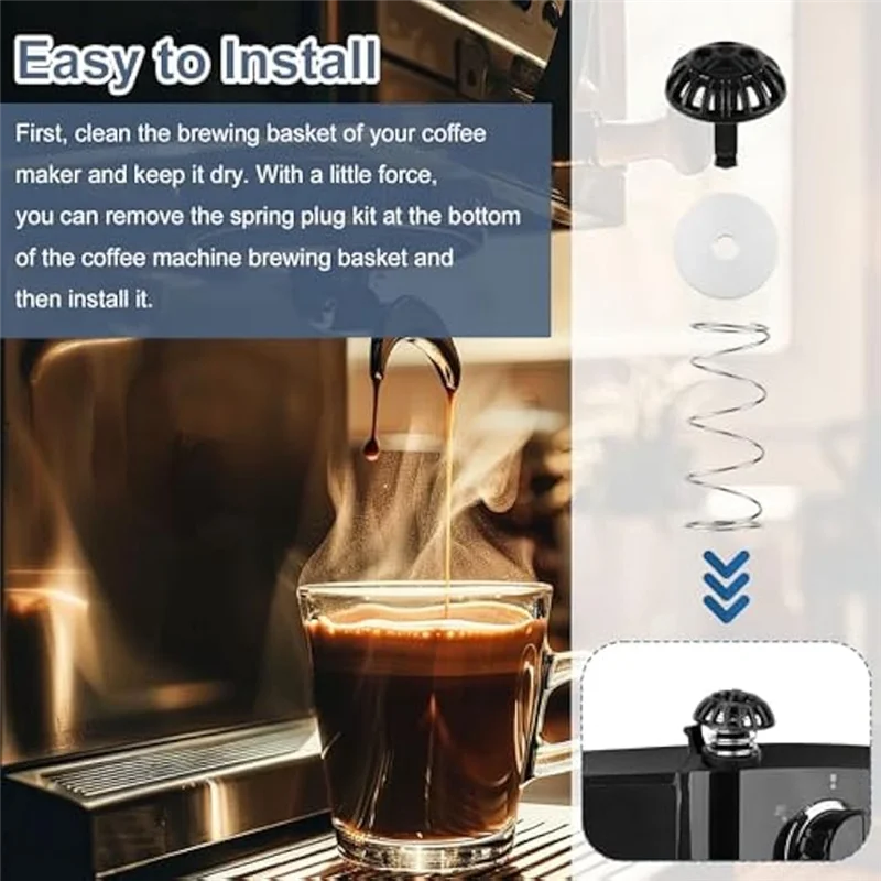 آلة صانع القهوة سلة المشروب أسفل الربيع تحميل سدادة استبدال عدة ل Cuisinart DCC-1200-Y48A #5