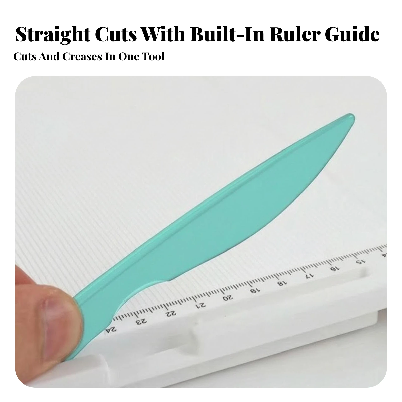 Folding Paper Cutter Foldable Paper Cutter with Positioning Ruler Compact Portable for Crafters, Scrapbooking, Journaling