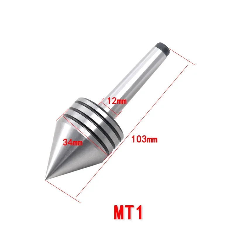 Precision MT2 Live Center Morse Taper Triple Bearing Lathe Centering Tool Rotary Tool Milling Taper Metal Work Lathe Tool