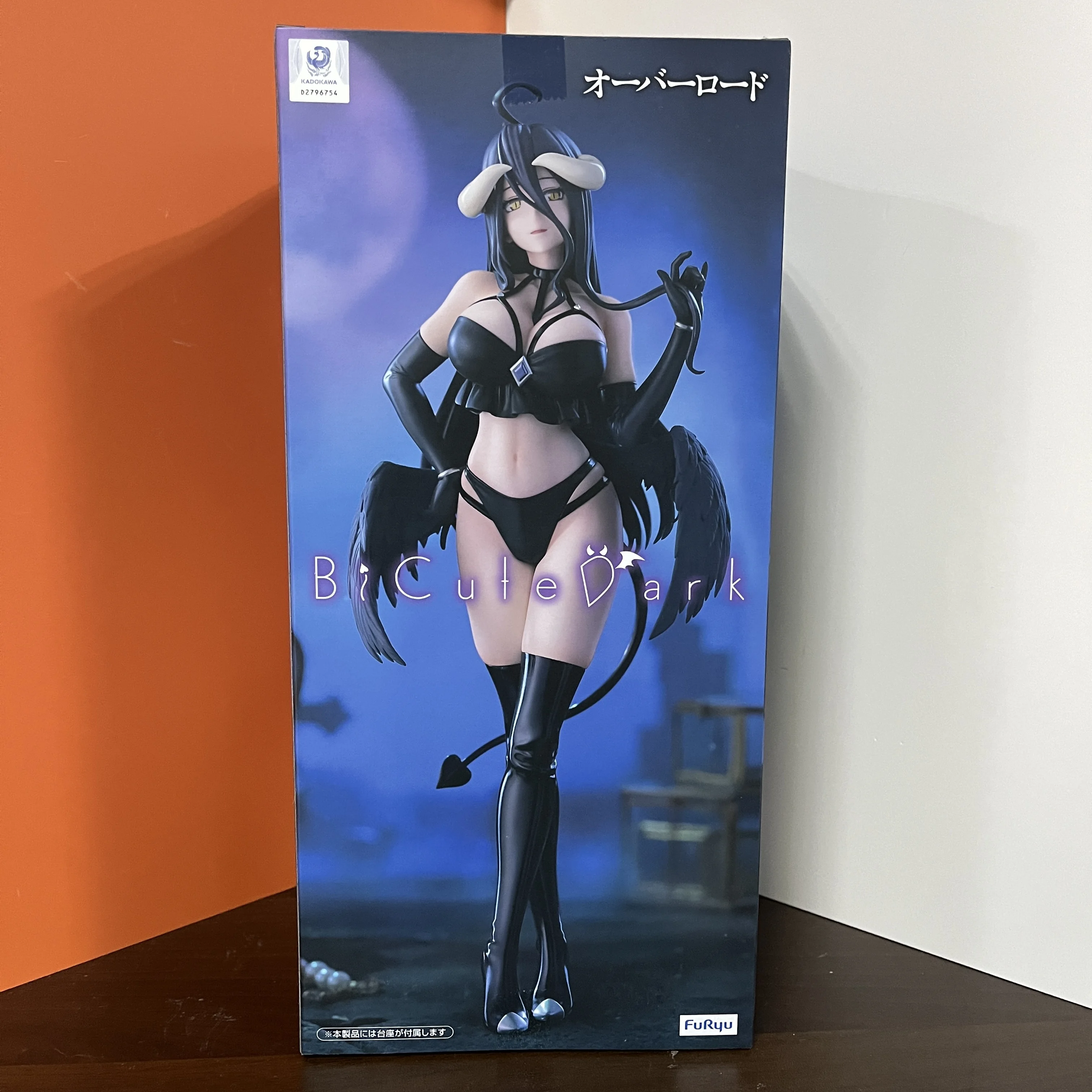 Original FuRyu OVERLORD BiCute Dark Albedo Action Figure ของเล่น PVC Collection Action ตุ๊กตาตุ๊กตาสําหรับของขวัญวันเกิด