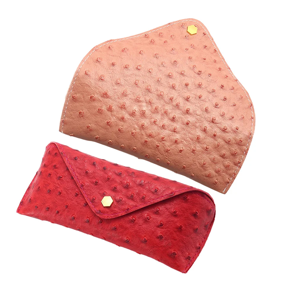 

2pcs Eyeglasses Box Portable PU Glasses Case Travel Jewelry Bag Durable Scratch Proof Sunglasses Storage Protective