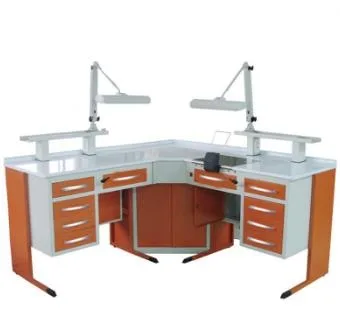 

Dental Lab Technician Workstaion Work Table in Corner