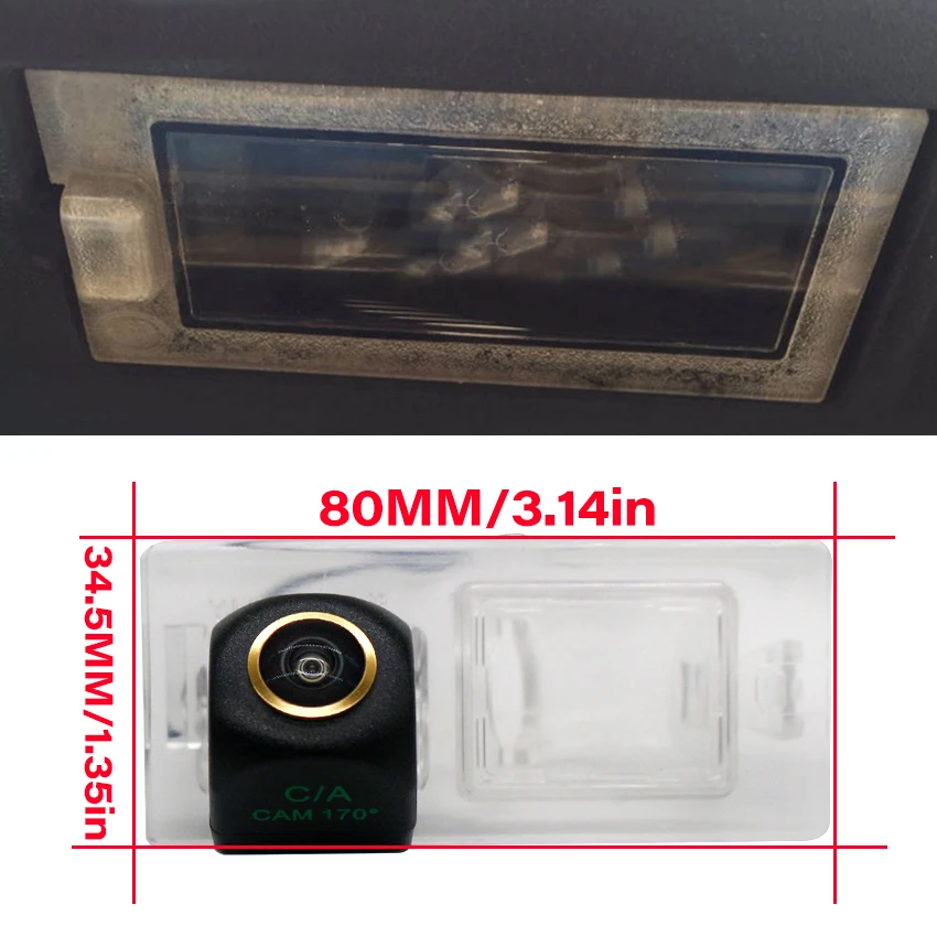 170 Degree HD 1080P AHD Golden Fisheye Special Vehicle Rear View Camera For Dodge Journey 2008~2017 Night Vision Accessories