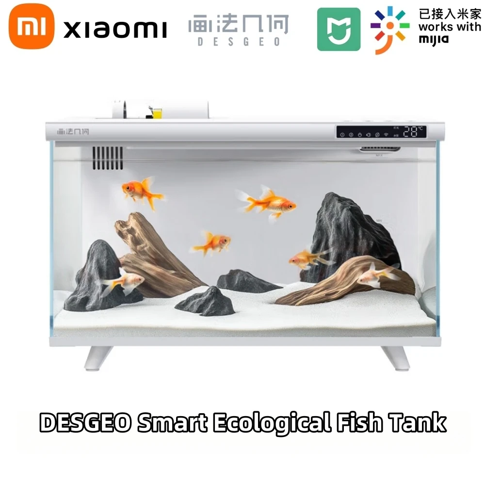 

XIAOMI DESGEO smart fish tank integrated ecological self-circulation small desktop fish tank white M1 Mi Home APP smart control