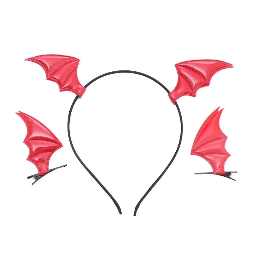 Cute Bat Wings Shape Bat Headband Gothic Head Decor Devil Ears Hairband Costume Hair Hoops Haunted House Party