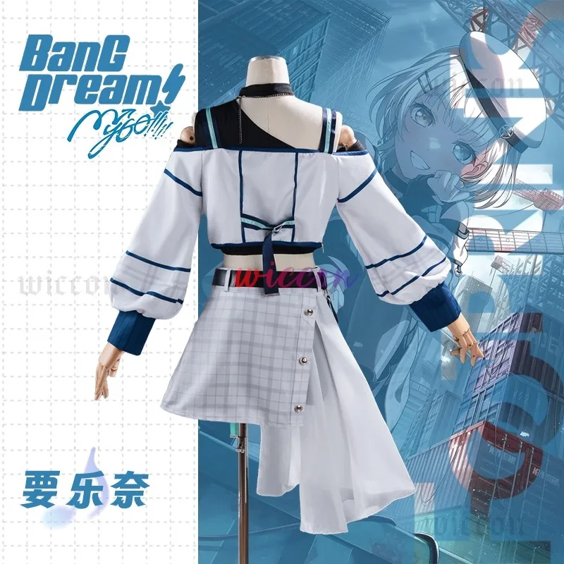 )(*&BanG Dream! It's MyGO!!!!! Raana Kaname COS !@#@!#% Girl Halloween Party Sweet Uniform Hat Skirt Socks Belt Accessories Set