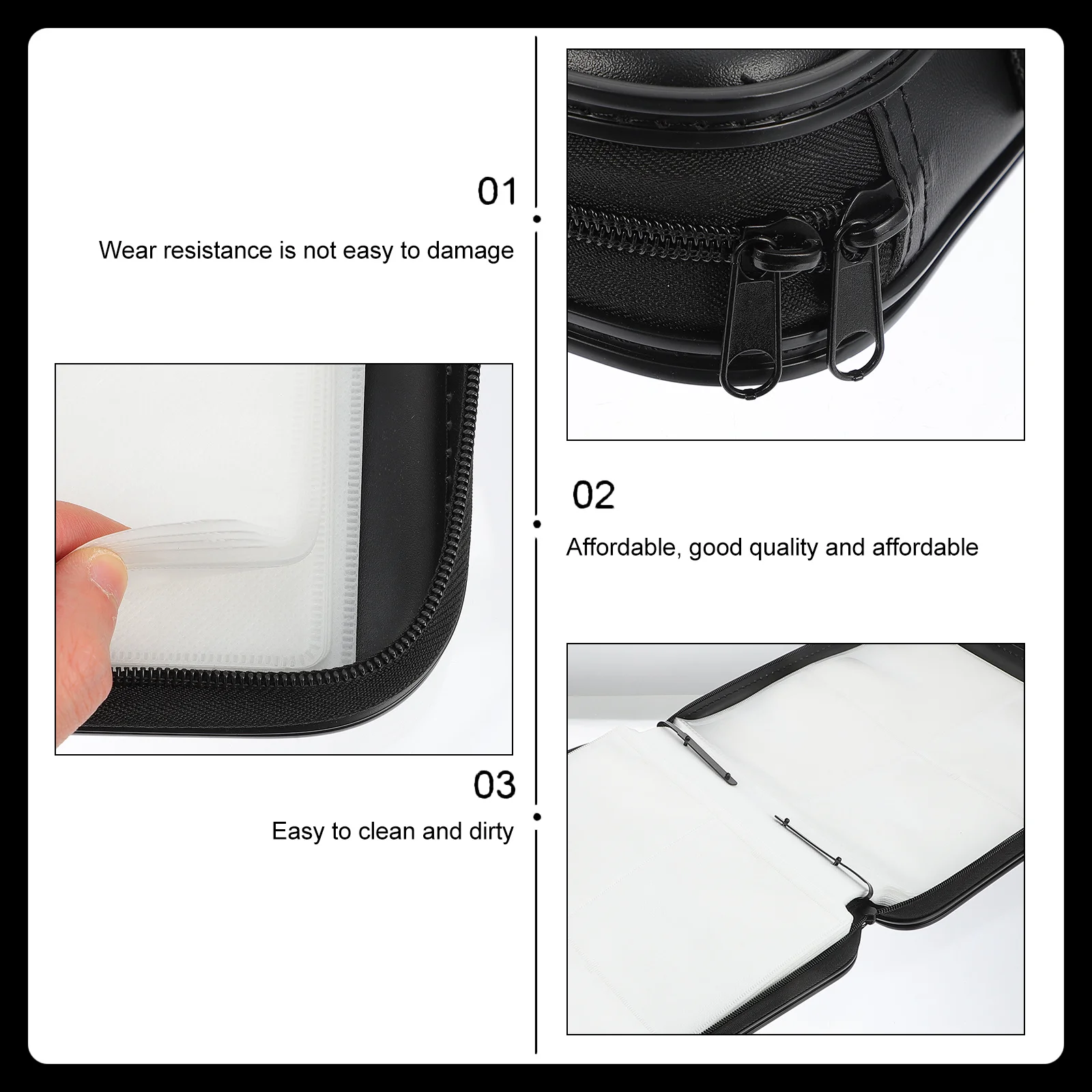

Exquisite Cd Holder Case Large Capacity Dvd Storage Bag Shockproof Dust Resistant for