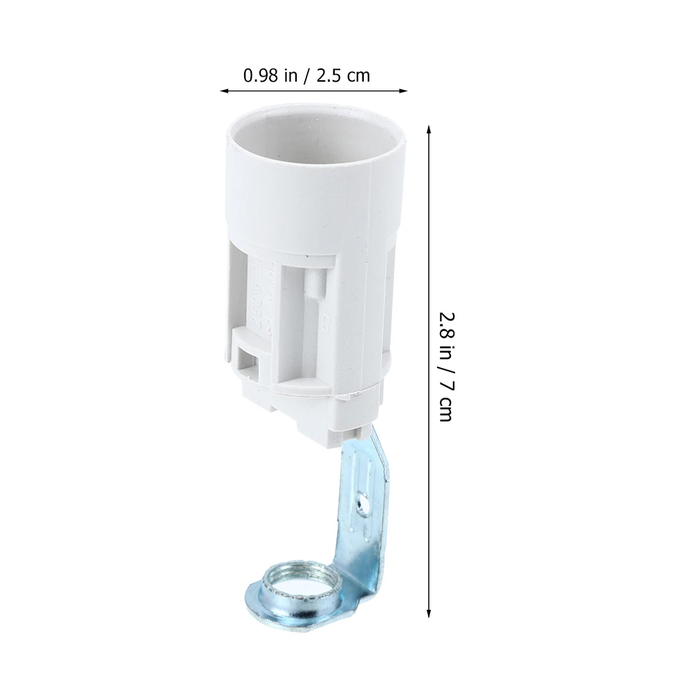 

4pcs E14 White Plastic Zinc Alloy 70mm Bulb Holder Height Lamp Making Kit Bedroom Living Room Lamp Parts DIY Kit
