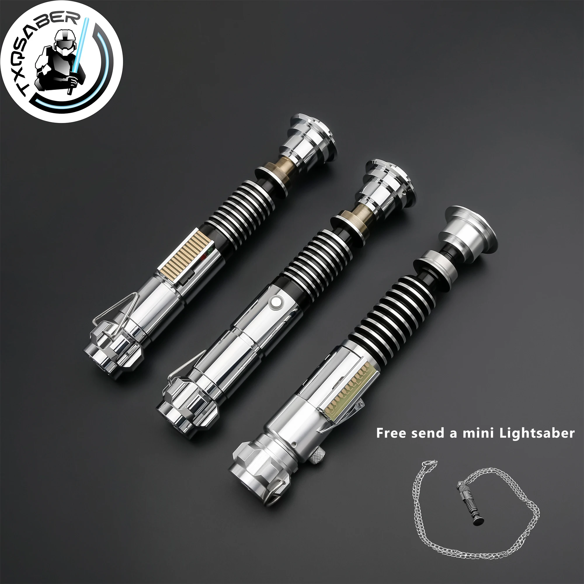 

TXQSABER Lightsaber Luke Skywalker Series Heavy Dueling Empty Metal Hilt Light Saber Parts Lasersword for Adult Cosplay Toys