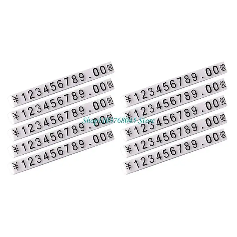 R53F 10PCS Price Plates Assembly Commodity Price Label Display Stand for Mobile Phons