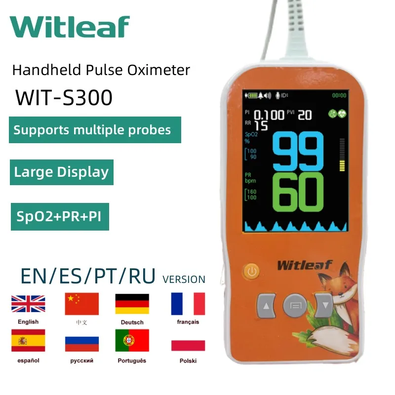 

Witleaf Handheld Pulse Oximeter Professional Oximetro Pulso Neonatal Mother Kids Baby Pet Veterinary SPO2 PI PR Cardiac Monitor