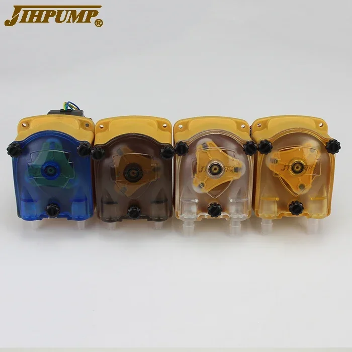 

Перистальтический насос JIHPUMP 12В/24В с шаговым двигателем постоянного тока и пищевыми трубками для пищевых жидкостей