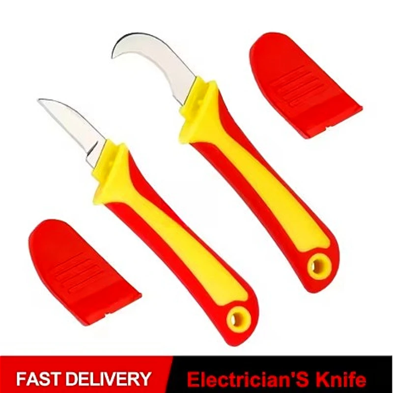 

Lnsulated Electrician'S Knife Cable Stripping Knife, Electrician's Special Folding Knife Peeling Tool, Special Steel Blade