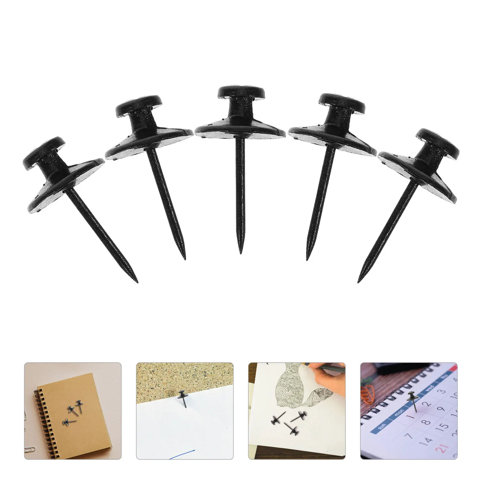 

30Pcs Star Hanging Nails Zinc Alloy Decorative Push Pins for Wall Picture Frames Home Office Cork Board Bulletin Board