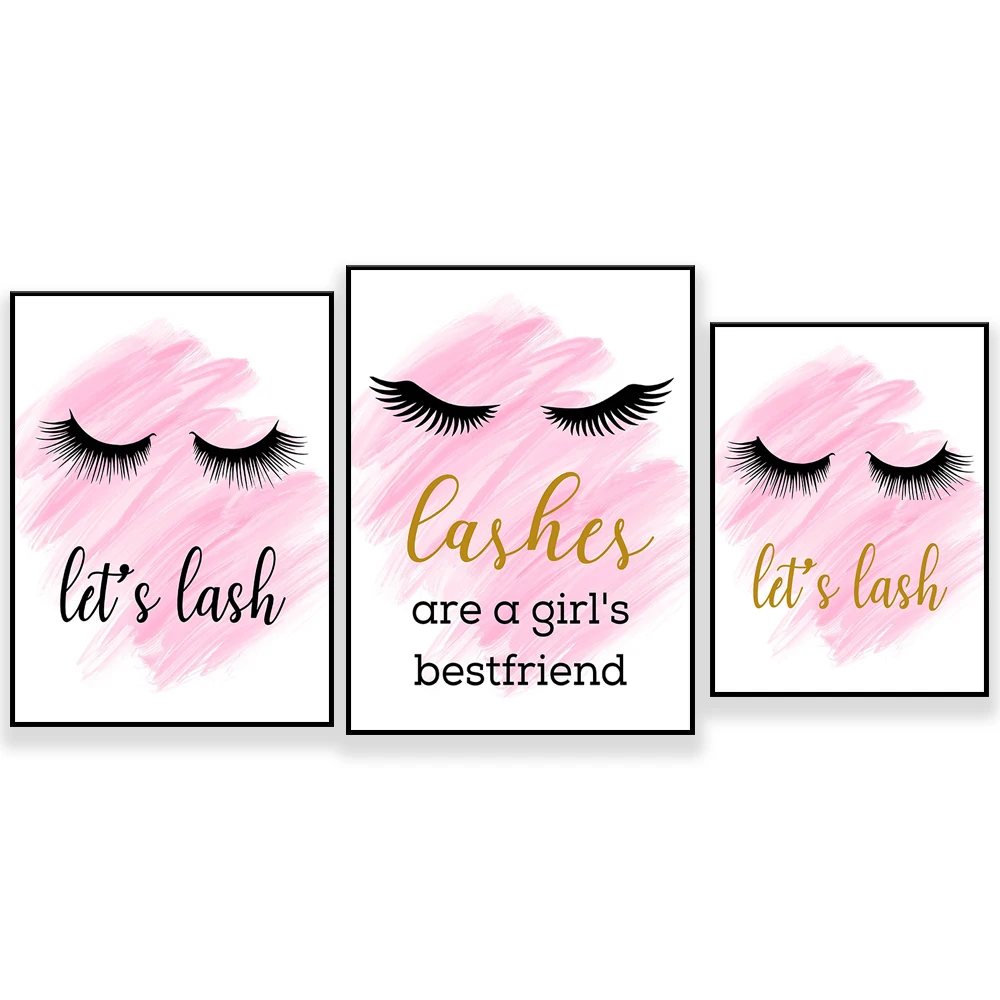 Lashes are a girl's bestfriend, Let's Lash, Pintable, Pink, Home Business, Wall Décor, Girl Boss, Beauty