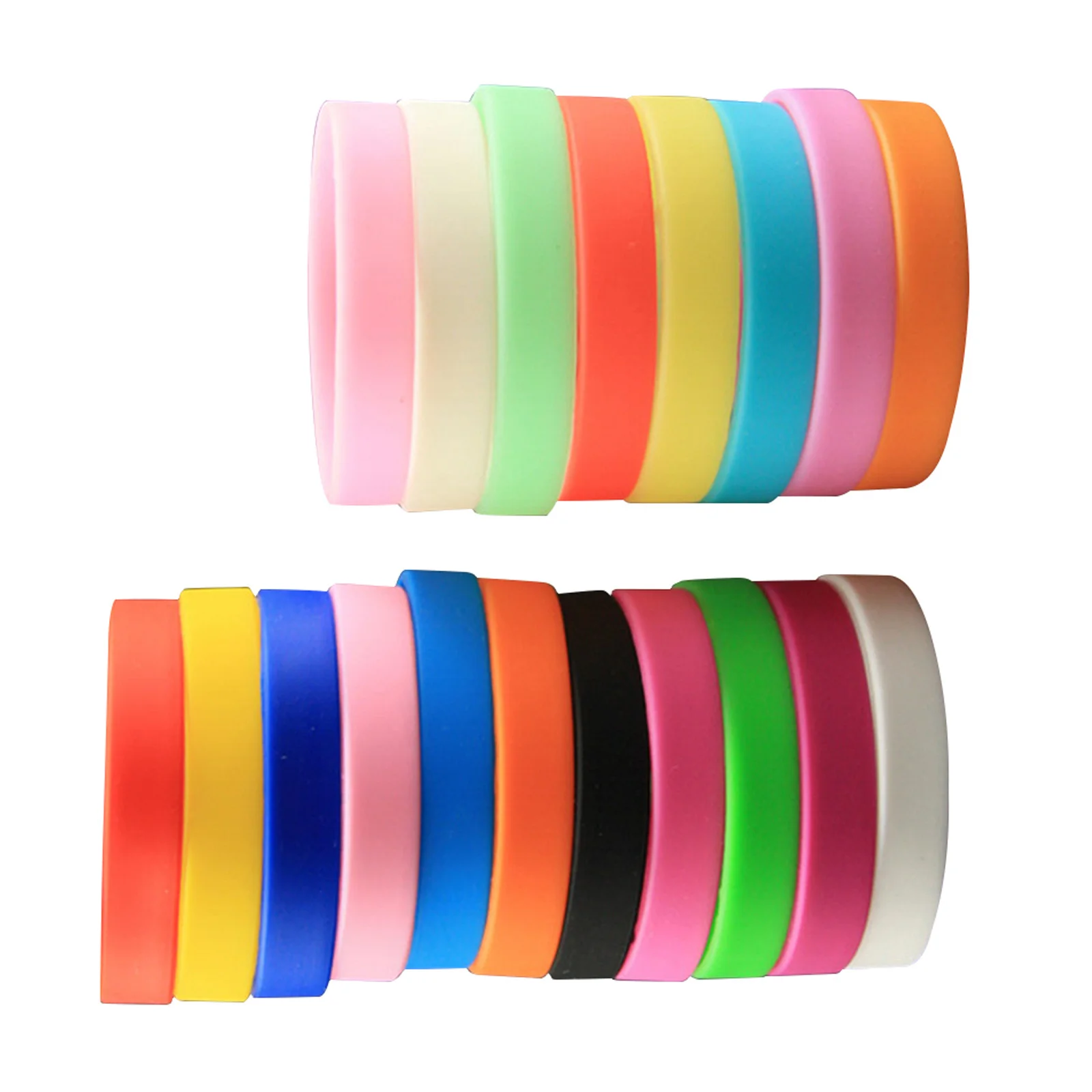 25 قطعة أساور معصم للأطفال ناعمة مقاومة للماء للأطفال ممارسة الحفلات هدية عيد ميلاد مختلط الألوان أساور أطفال للأطفال