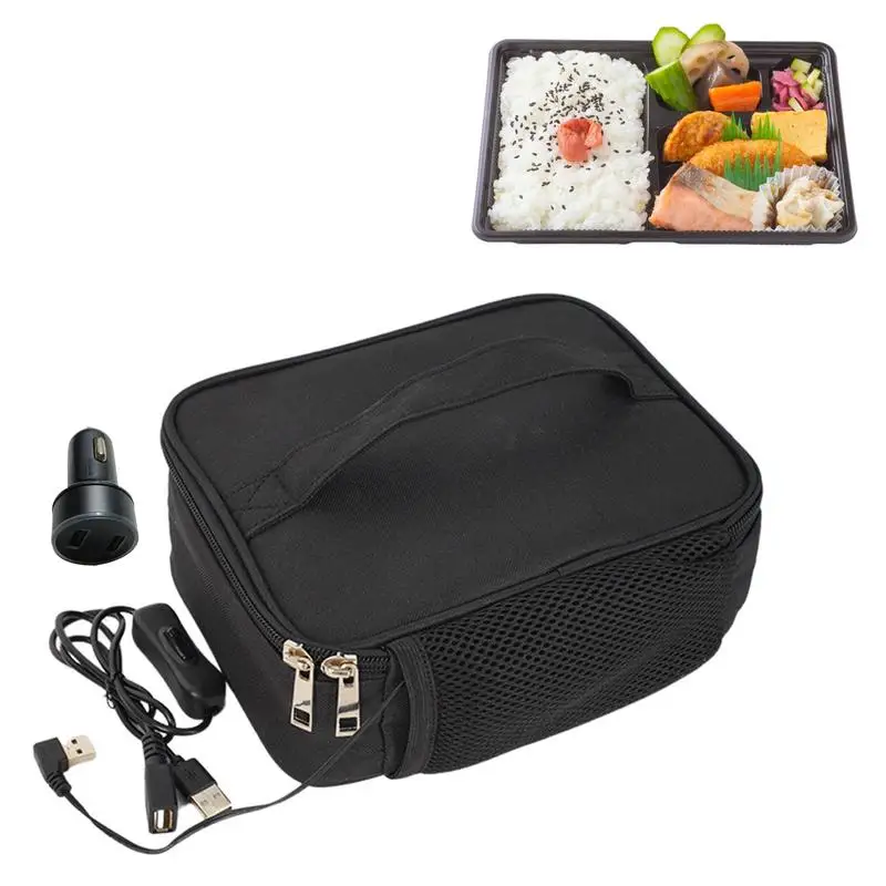 USB Heating Lunch Box Portable Waterproof Food Thermos Kitchen Containers Winter Food Warmer Fast Heating Pad Electric Lunch Box