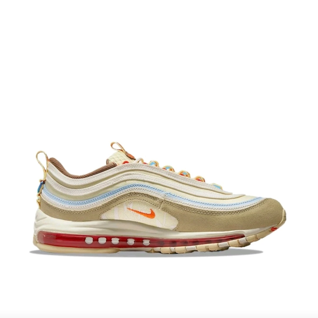 

Мужские кроссовки Nike Air Max 97, мягкие, хит продаж, удобные для бюджета кроссовки, коричневые