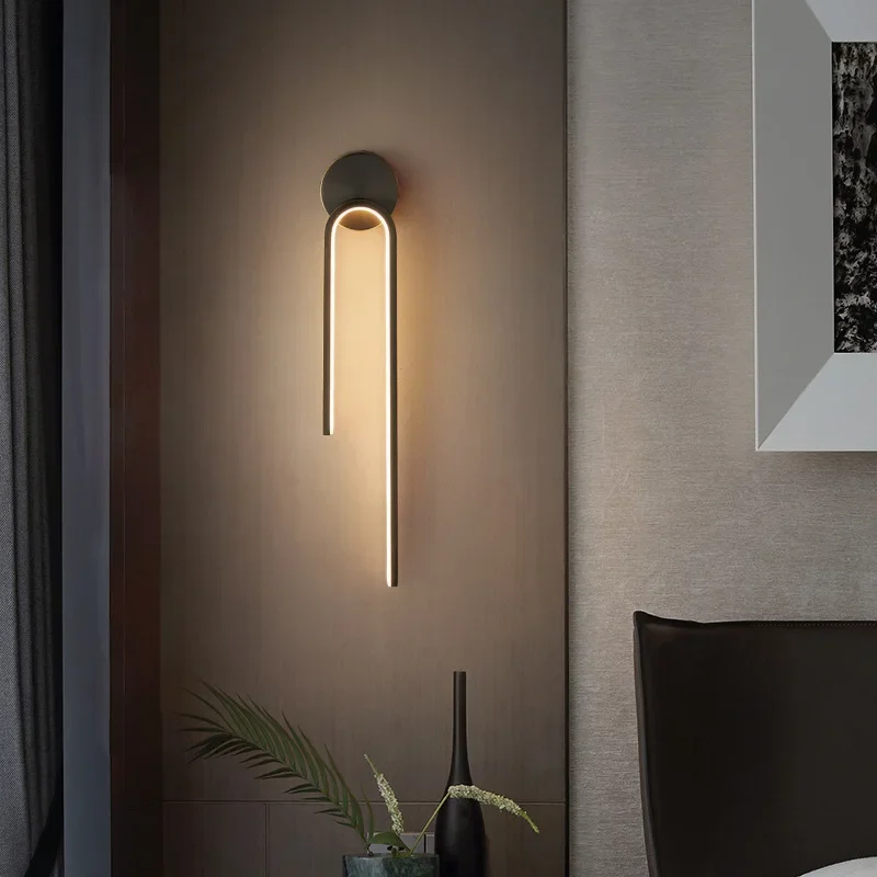 simples e luxuoso all copper wall lamp engenharia moderna luz de fundo hotel e villa iluminacao decoracao sala 01