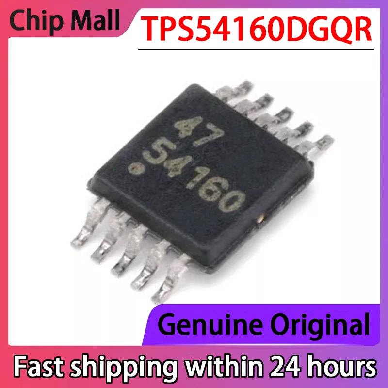 5PCS Original TPS54160DGQR TPS54160DGQ Screen Printed 54140 MSOP-10 DC/DC Step-down Controller