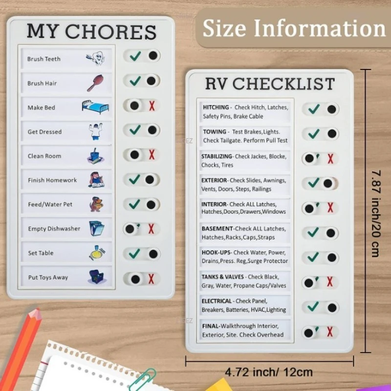 

Memo Message Checklist: Summer Children's Good Habits, Self Discipline, Check in Checklist