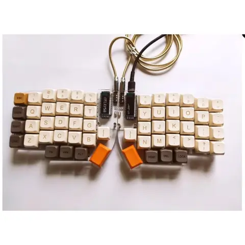 Lily58 Split Mechanical Keyboard with OLED Wired Hot Swap Ergonomic Mechanical Split Keyboard Kit Kailh Switch VIAL Keymap