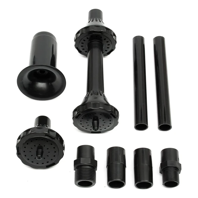 Alloy nozzle 9Pcs Small Fountain Nozzle Kit Water Fountain Nozzle Heads for Pond Fountain Submersible Pump Pool
