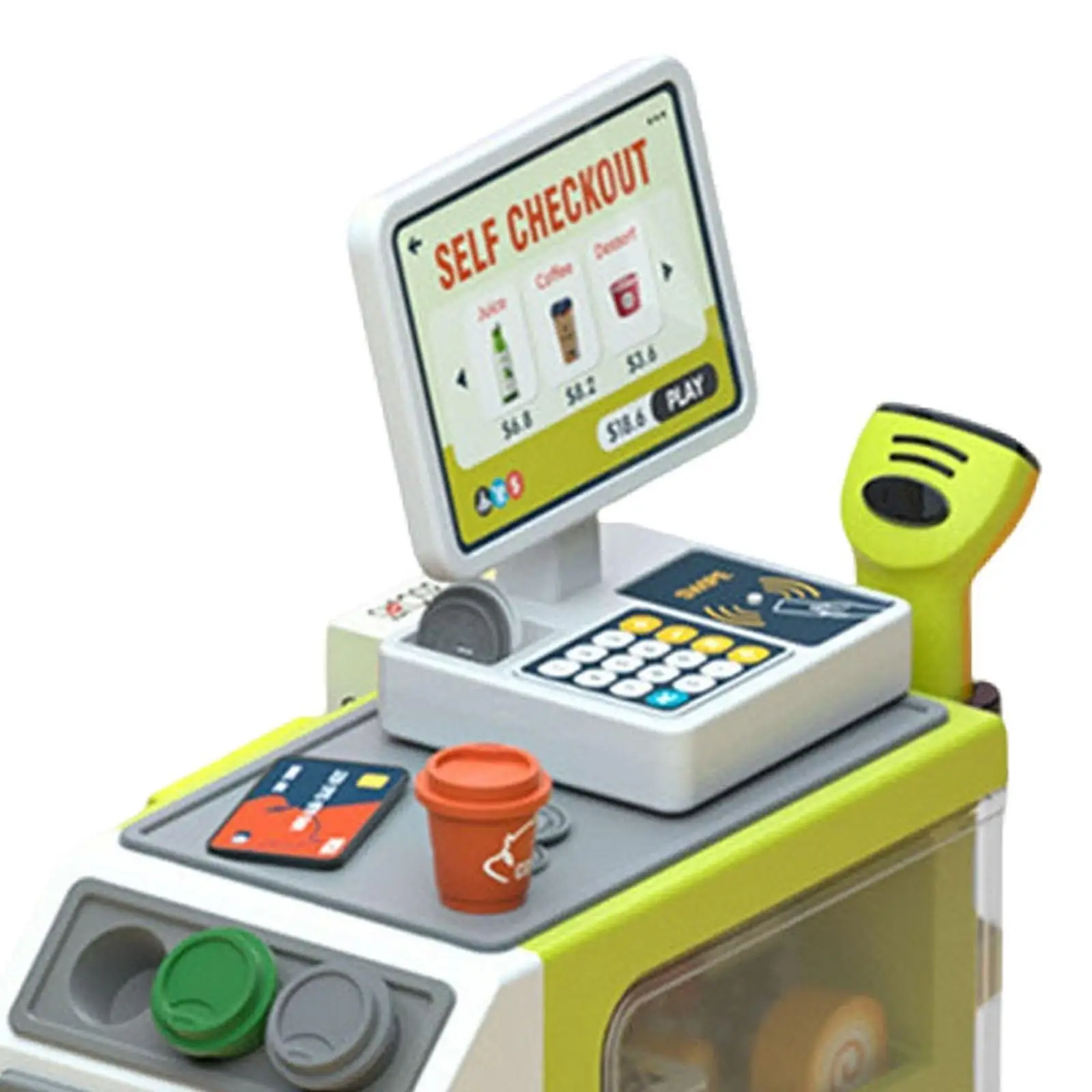 Детская игрушка-регистратор, ранние развивающие навыки мелкой моторики, продуктовая игрушка, ролевая игра, игрушка для подсчета денег для детей 3-7 лет, праздничный подарок