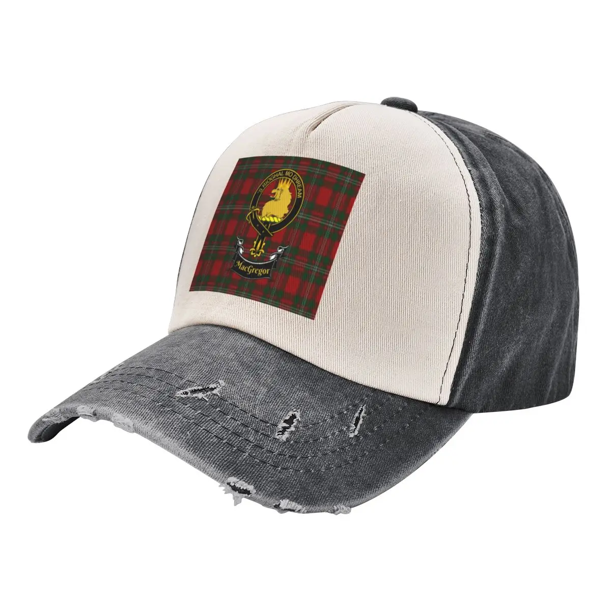 Scottish MacGregor Clan Tartan and Crest Products Baseball Cap Visor Snap Back Hat beach hat Cosplay Women's Golf Clothing Men's