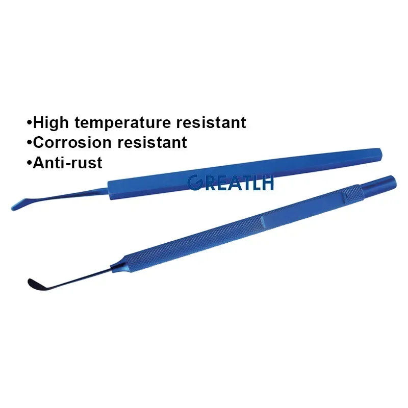 GREATLH Ophthalmic Eyes Instrument Titanium Alloy Corneal Epithelium Spatula Veterinary Ophthalmic Instrument