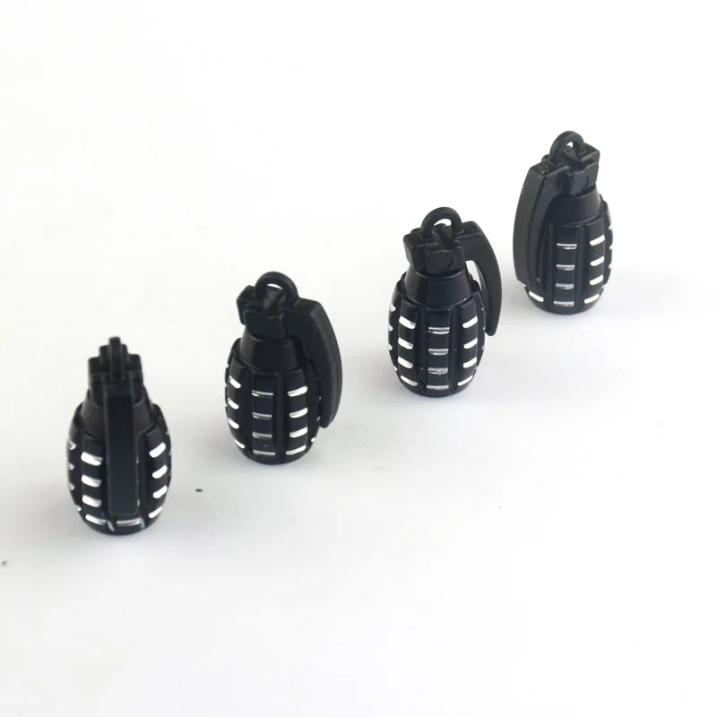 Car Tire Valve Cap Grenade Alloy Tyre Valve Stem Cover Air Dust Cap Tire Valve Truck Bike Wheel Rim Valve Stem Cap Aluminum