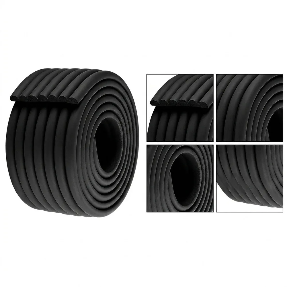 Rubber Foam Thermal Wrap 8cm x 5m for Pipes Used in HVAC Refrigeration and Domestic Hot Water Circuits to Resist Cold Exposure