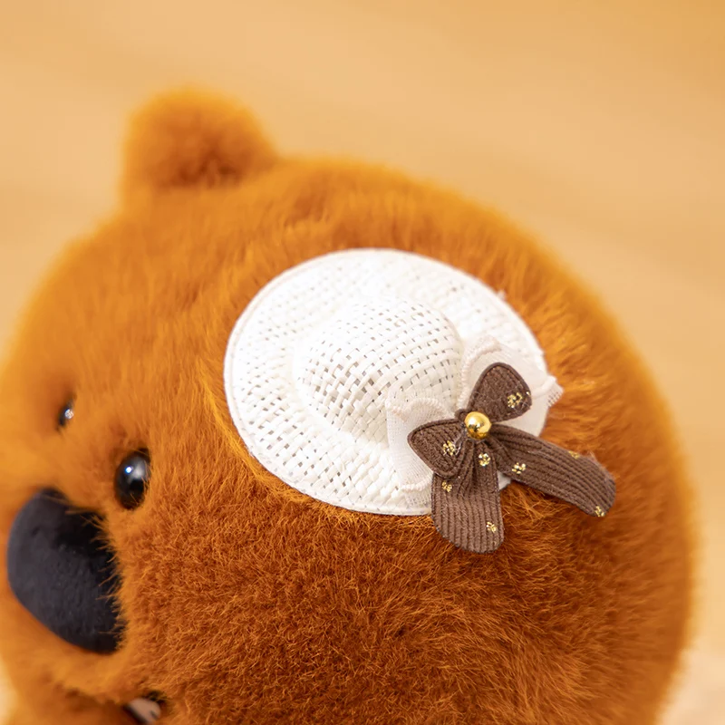 Simulación de dibujos animados Anime encantador castor Animal muñeco de peluche lindo castor juguetes de peluche muñecas hechas a mano para niños regalos de alta calidad