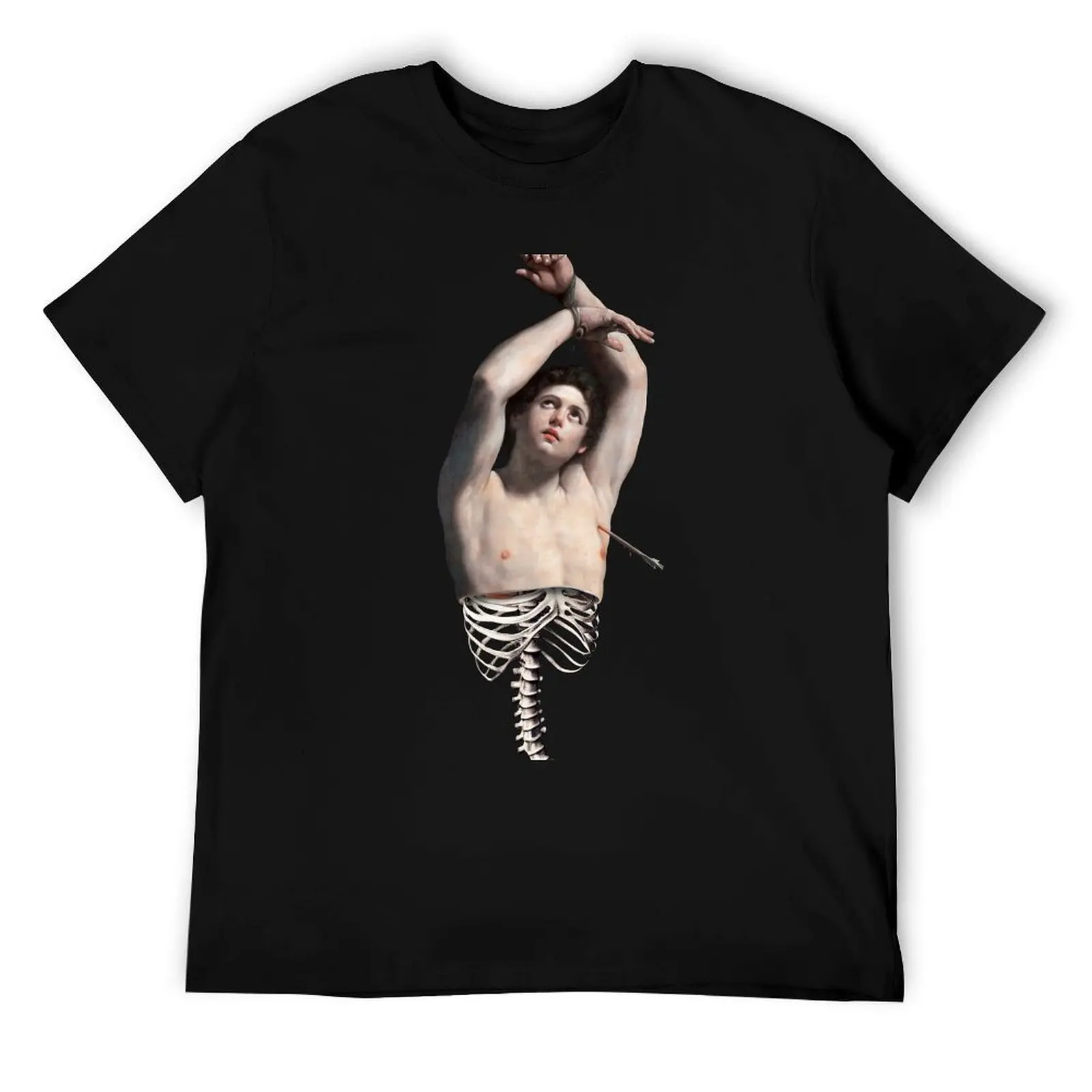 

Футболка Surreal Saint Sebastian-Guido Reni, мужские футболки с индивидуальным принтом, хлопковая футболка, мужская футболка