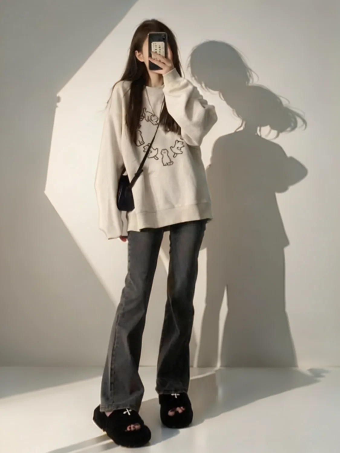 Sweat-shirt Y2K pour femmes, graphique chaud marron bordeaux, Streetwear décontracté, couleur unie, léger, rétro, printemps automne