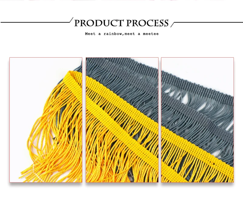 10 Yards 10-30cm Polyester-Quastenborte, weiche, geschichtete Spitze für lateinamerikanische Kleider, Bühnenkostüme, Vorhänge, Kleidung, Nähdekoration – Detail 4