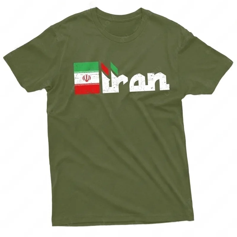 Men's Iran Flag Patriotic T-Shirt Quick Dry Outdoor Travel Clothing Comfortable Breathable Sleeveless Top in  Colors