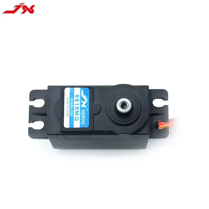 JX PS-5515MG 15.32 كجم - سم 6 فولت أجهزة تناظرية، 4.8 - 6 فولت 0.16 - 0.18 ثانية/60 °   2BB ميتال جير 265 ملم سلك 60 جرام RC سيرفو